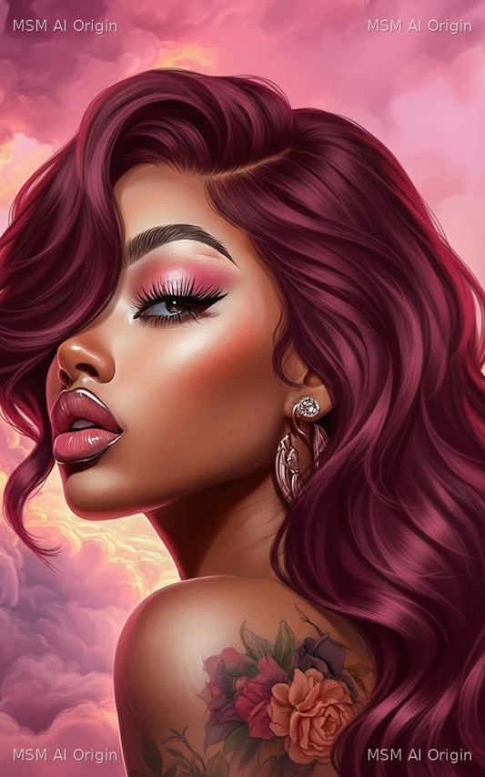 Amethyst Sunset – Digital Art Print | Instant Download