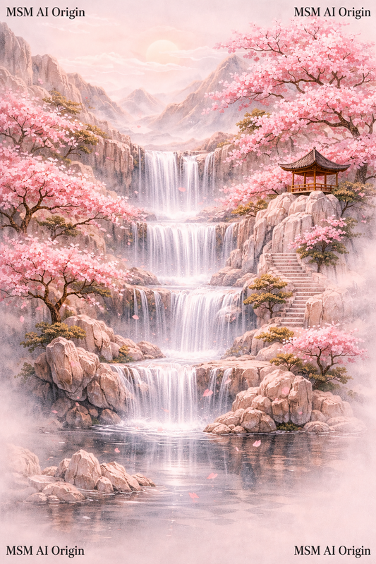 The Garden of Falling Light – Digital Art Print | Instant