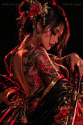 Black Rose Katana – Digital Art Print | Instant Download
