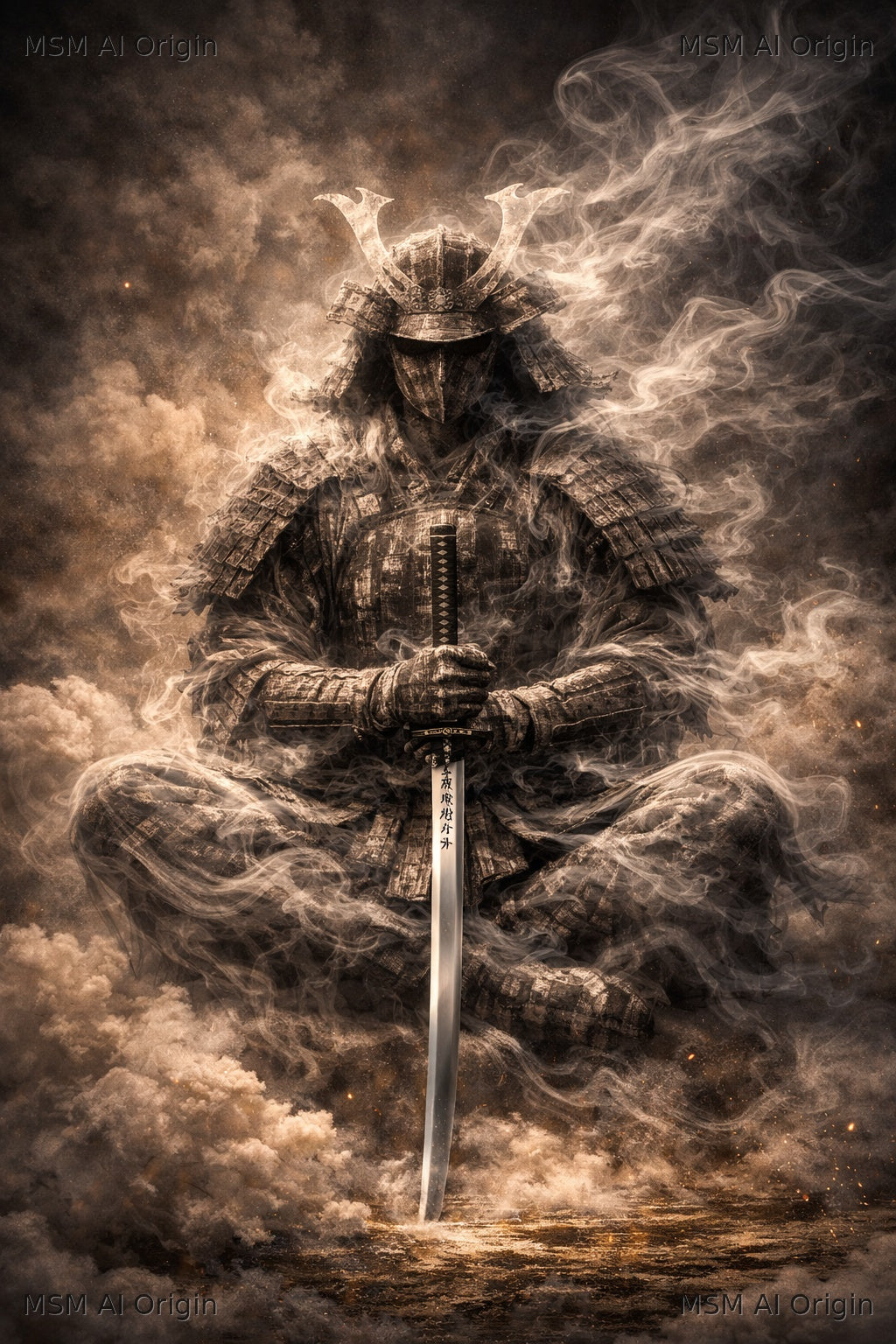 Blade of the Mist – Digital Art Print | Instant Download