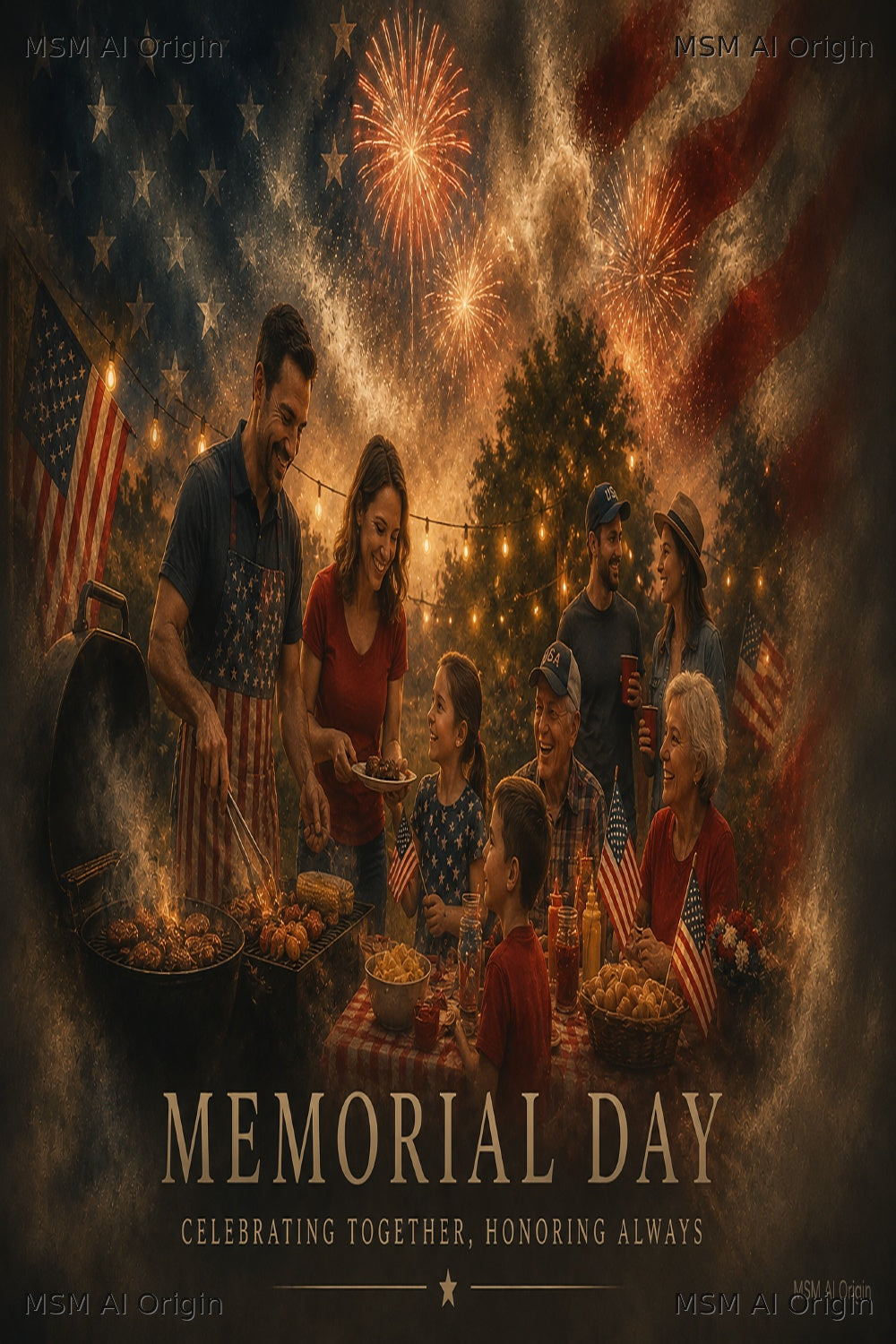 Honor in Every Spark – Digital Art Print | Instant Download