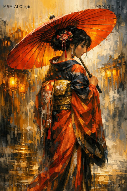 Momiji (Autumn Leaves) – Digital Art Print | Instant Download