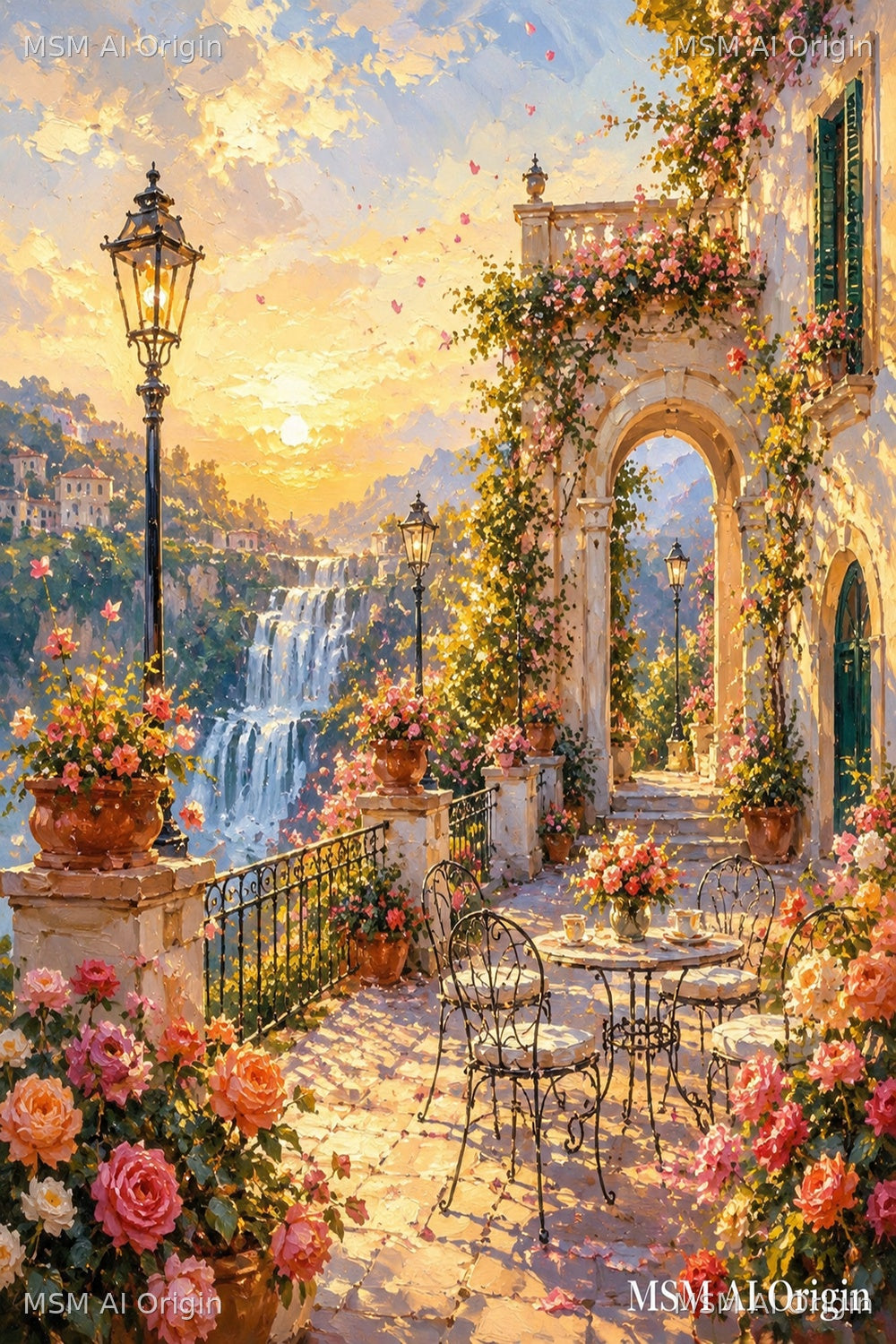 Roses Above the Falls