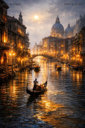 Venice in Liquid Light – Digital Art Print | Instant Download
