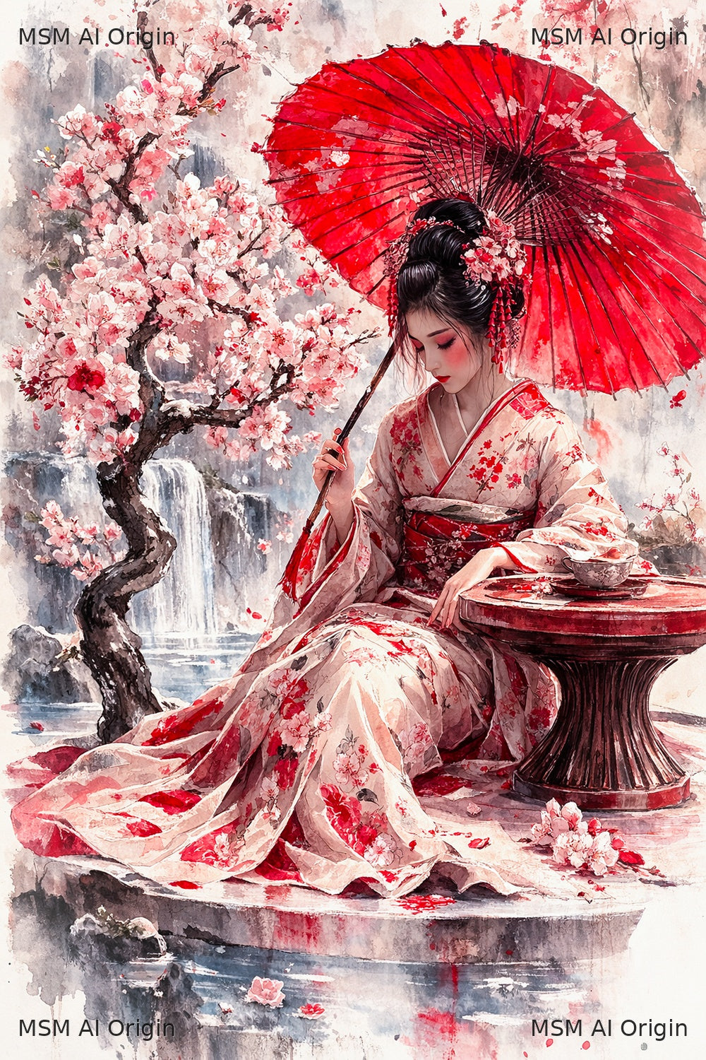 Yukina (Snow Blossom) – Digital Art Print | Instant Download